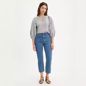 Levi’s Wedgie Straight Jeans Medium Wash Button Fly Size 31